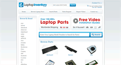 Desktop Screenshot of laptopinventory.com
